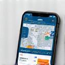 Mobile phone with SwiftTrack tracking interface (416x288)